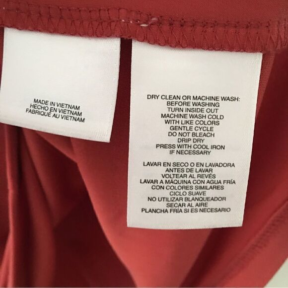 NINE WEST Rust Red Sleeveless Top | Size Small - Picture 5 of 5